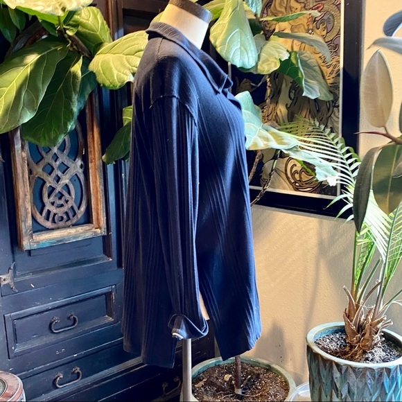 Free People Annie Ribbed Collar V Neck Pull Over Top - Picture 10 of 11